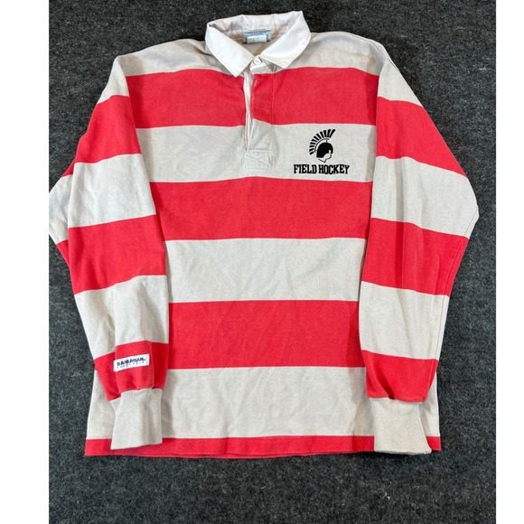 Barbarian Rugby Wear Other - VINTAGE Barbarian Rugby Shirt Mens Medium Striped Field Hockey Spartans Heavy